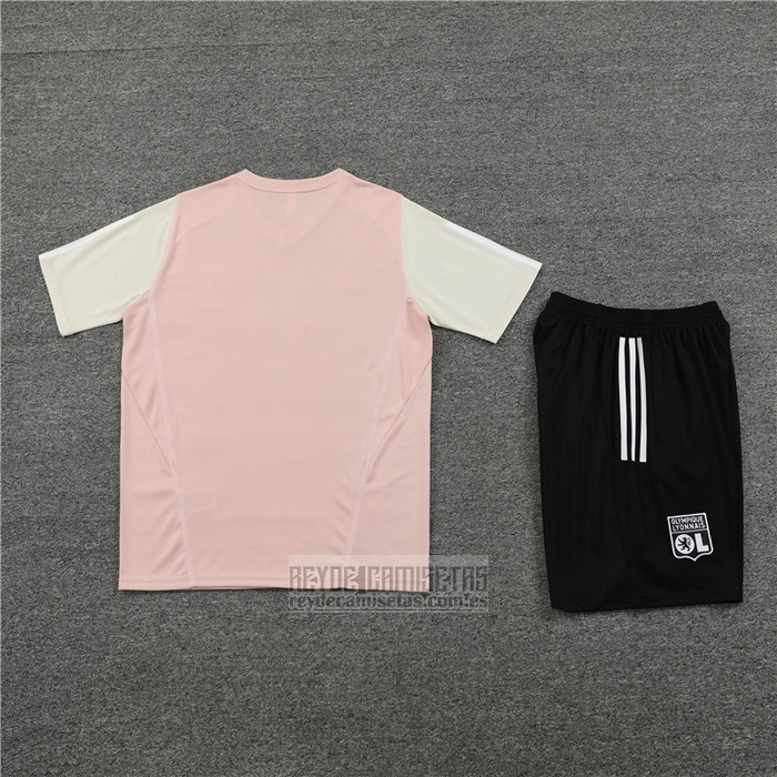 Chandal del Lyon Manga Corta 2023-2024 Rosa - Pantalon Corto